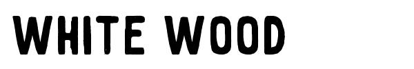 White Wood font preview